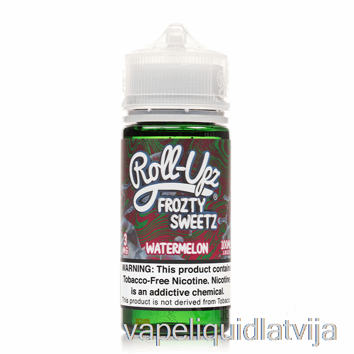 Arbūzu Punča Ledus - Sulas Roll-upz - 100ml 3mg Vape šķidrums